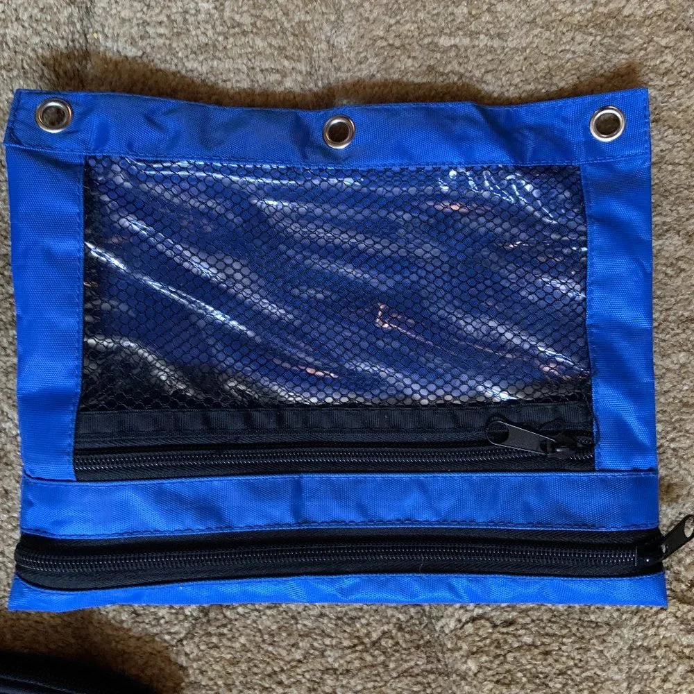 Zipper Binder Pencil Pouch - Set of 3